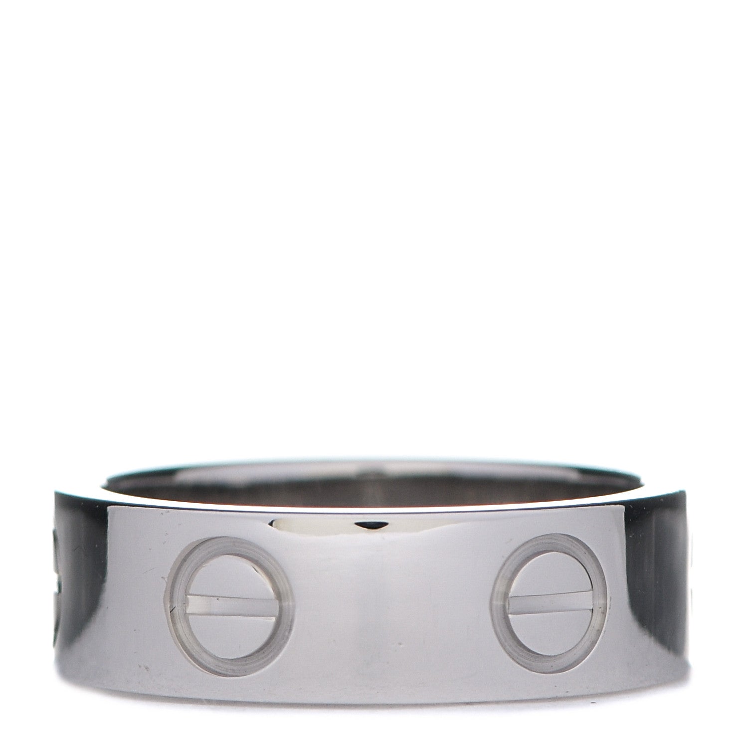 Cartier 18K White Gold 5.5mm LOVE Ring 49 4.75 3 of 5