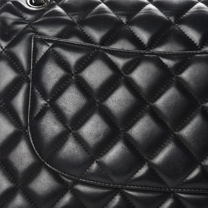 Chanel Lambskin Quilted Jumbo Double Flap Black 16 of 17