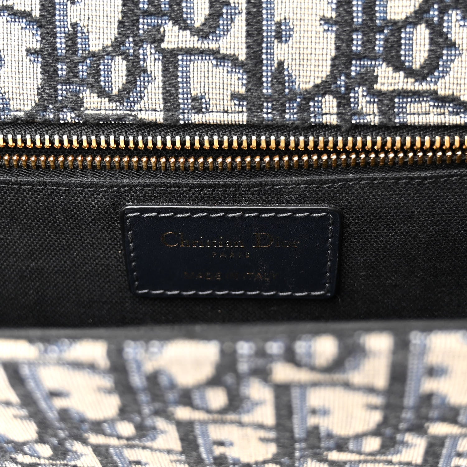 Christian Dior Oblique 30 Montaigne Chain Flap Bag Blue 6 of 9