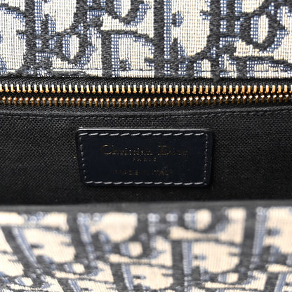 Christian Dior Oblique 30 Montaigne Chain Flap Bag Blue 6 of 9