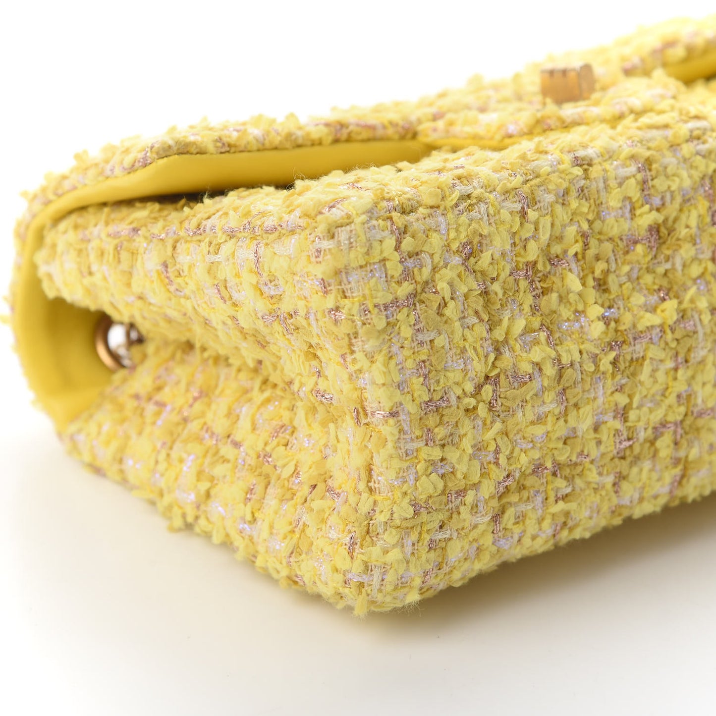 Tweed Quilted 2.55 Reissue Mini Flap Yellow