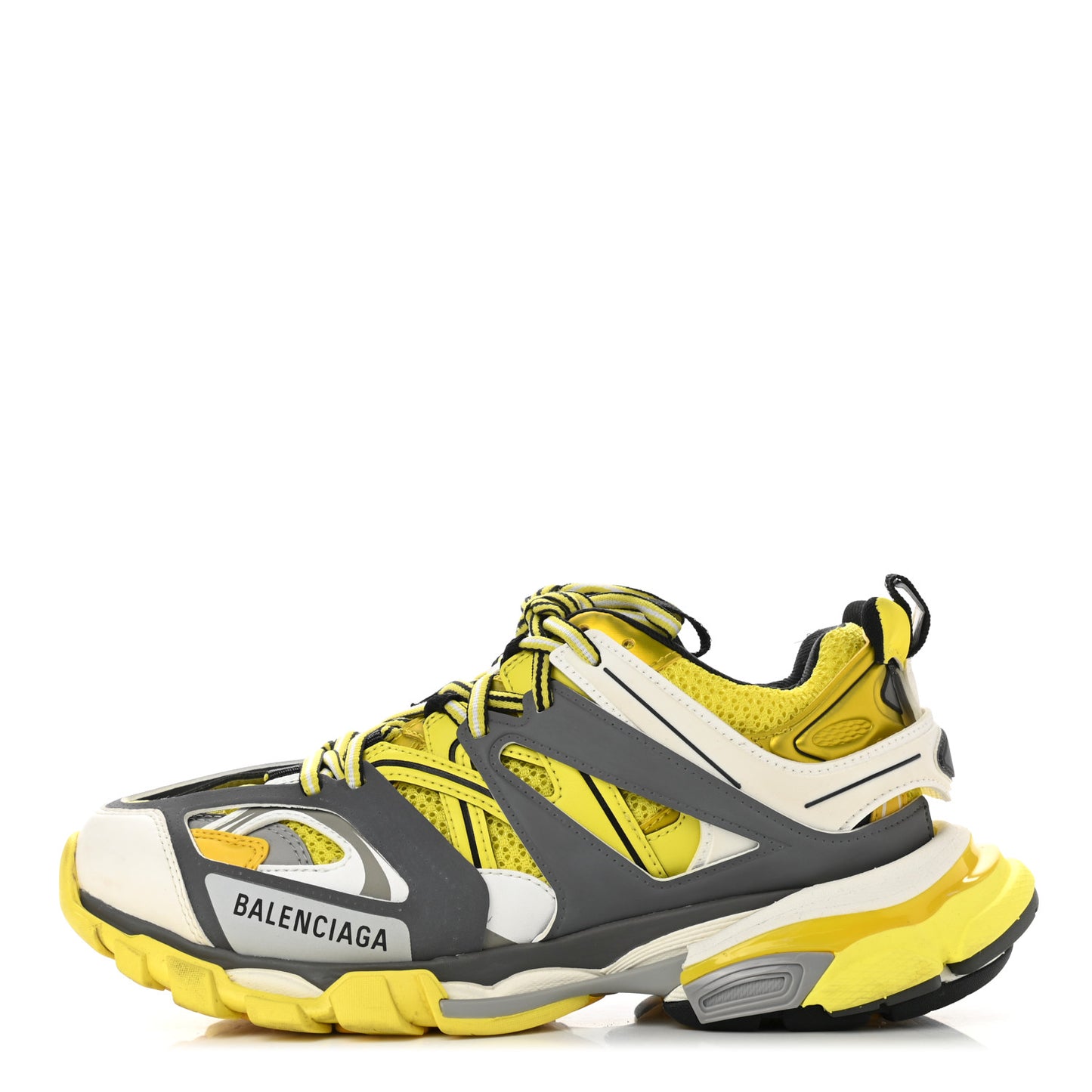 Mesh Nylon Womens Track Sneakers 39 Jaune Black White