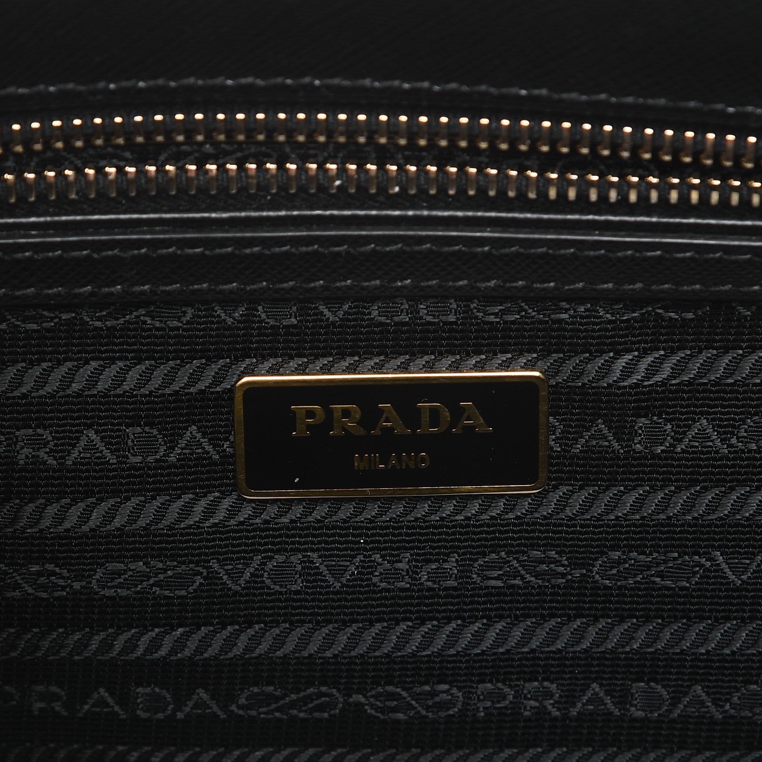 Prada Saffiano Small Galleria Double Zip Tote Black 7 of 9