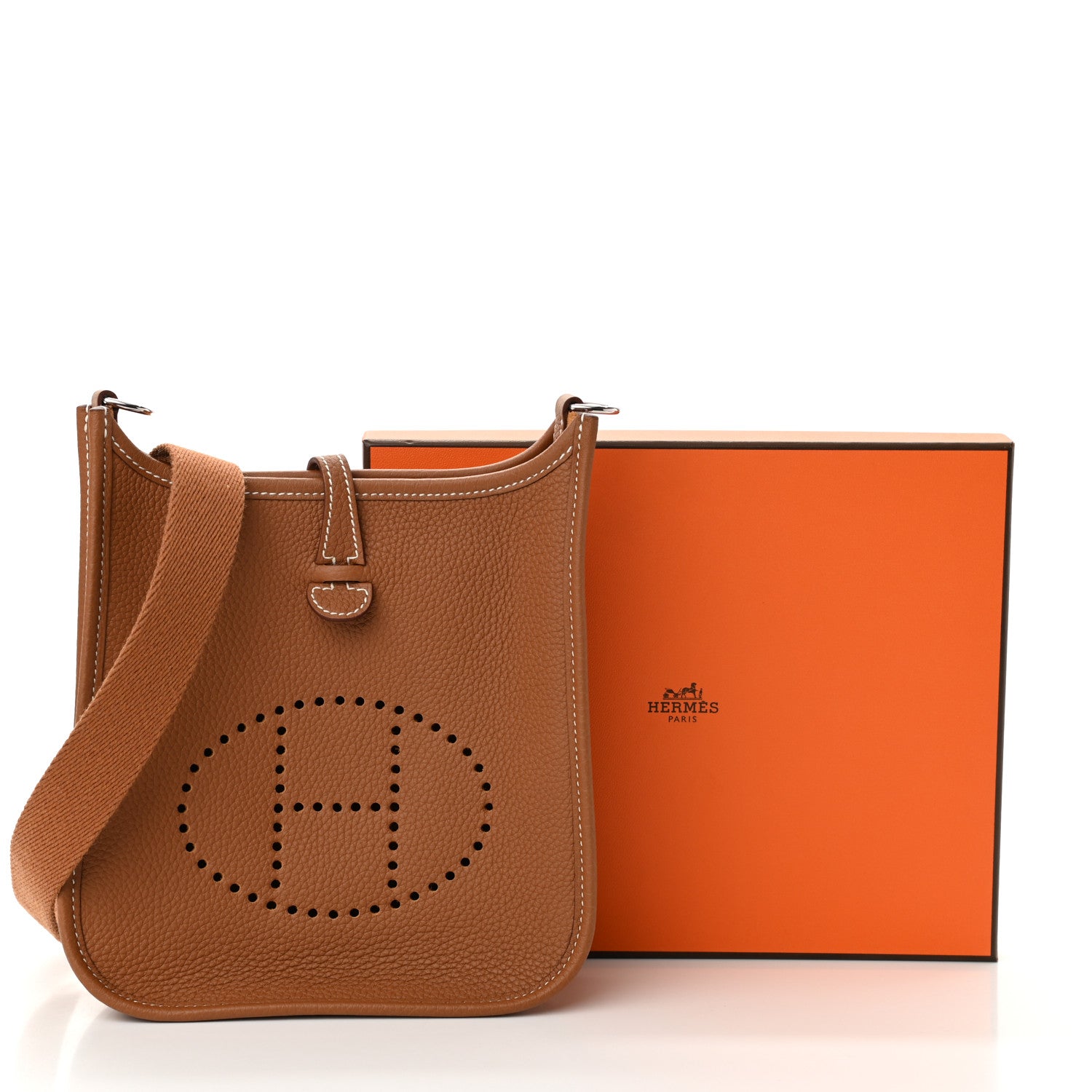 Hermes Taurillon Clemence Evelyne TPM Gold 11 of 11