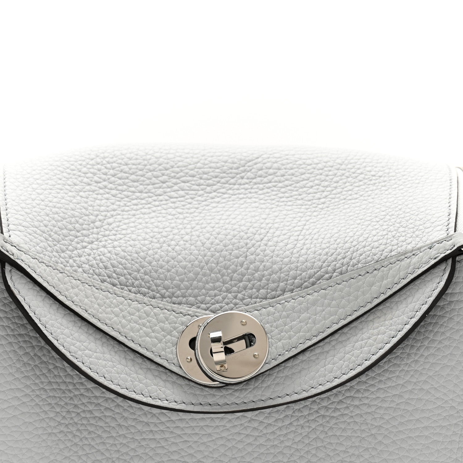 Hermes Taurillon Clemence Lindy 26 Bleu Pale 8 of 11