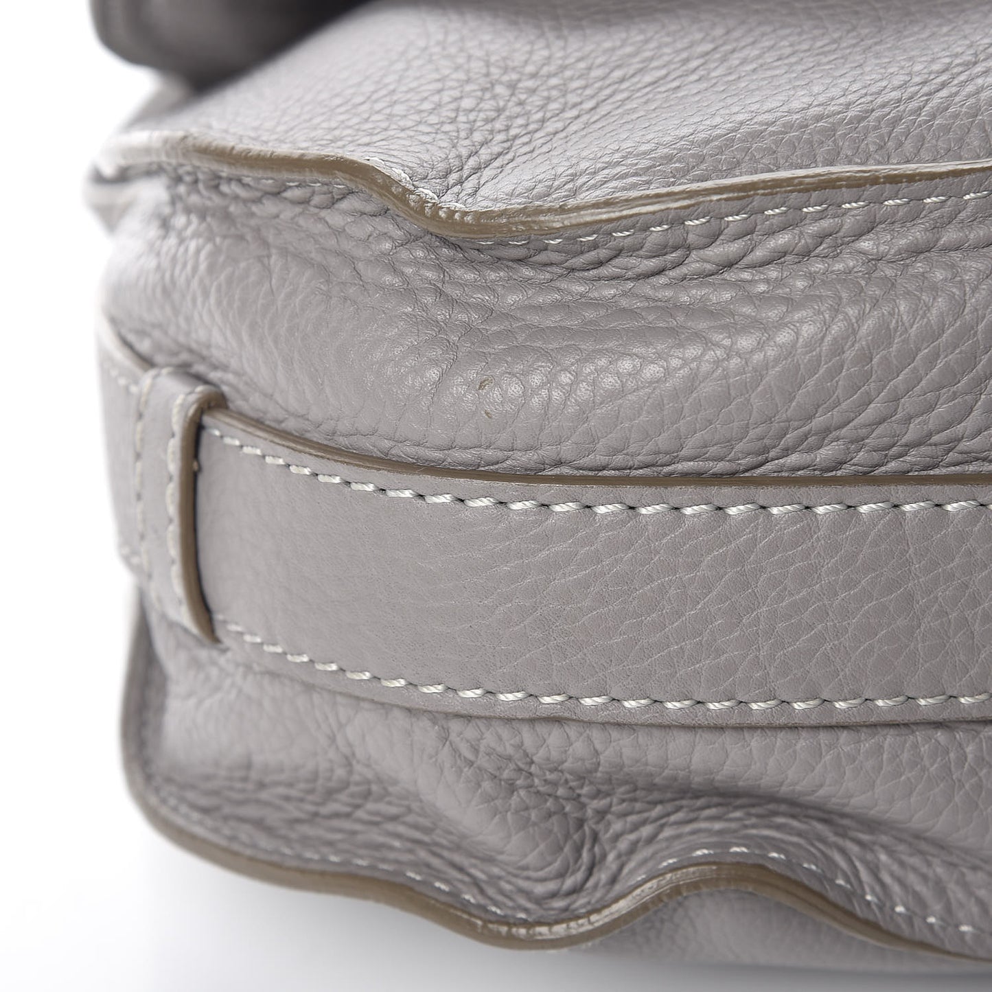 Calfskin Medium Marcie Round Crossbody Bag Cashmere Grey