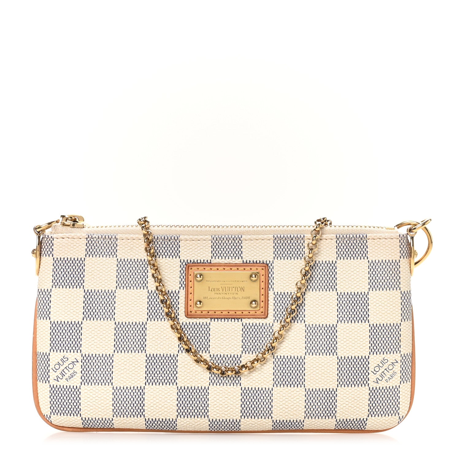 Louis Vuitton Damier Azur Pochette Milla MM 1 of 7