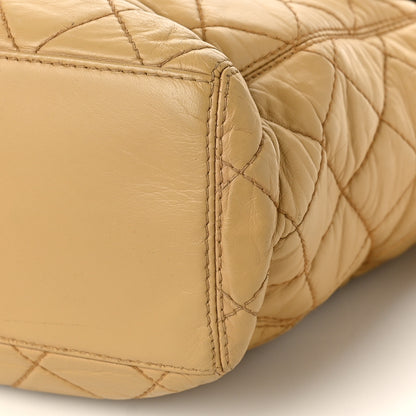 Chanel Lambskin CC Tortoise Handle Tote Beige 7 of 14