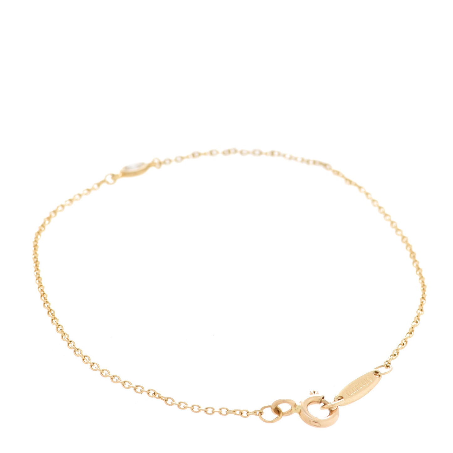 18K Yellow Gold Diamond .08ct Elsa Peretti Diamonds by the Yard Bracelet