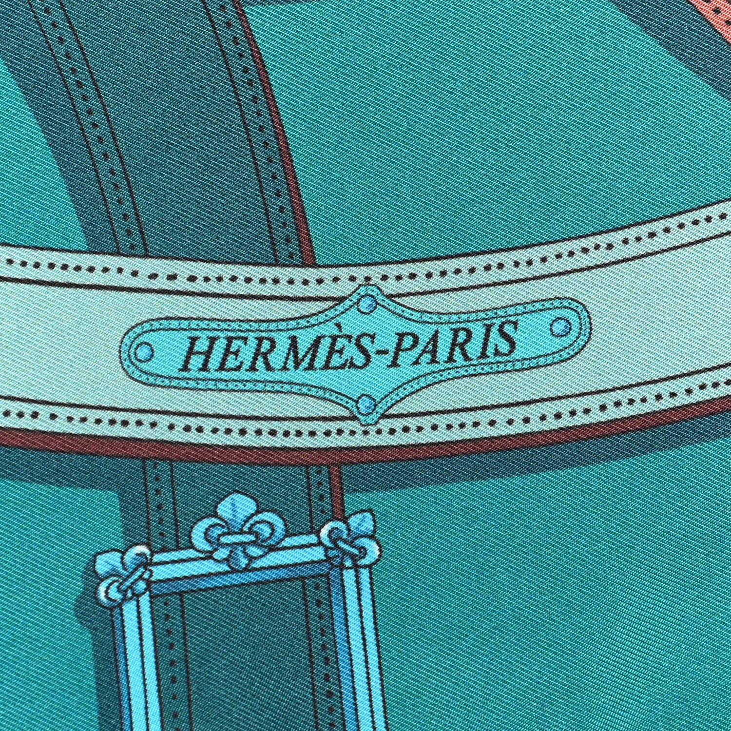 Hermes Silk Cavalcadour Maxi Twilly Canard Fuchsia Brique 4 of 5