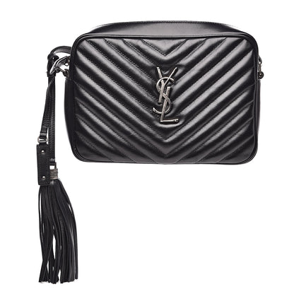 Saint Laurent Calfskin Matelasse Monogram Lou Camera Bag Black 1 of 14
