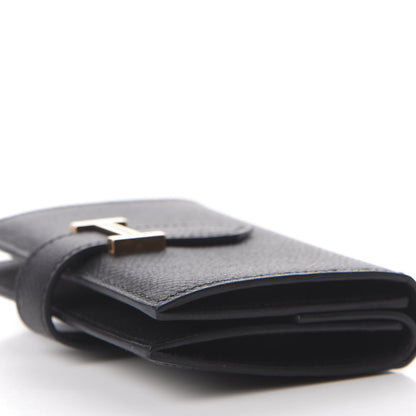Hermes Epsom Mini Bearn Wallet Black 7 of 8