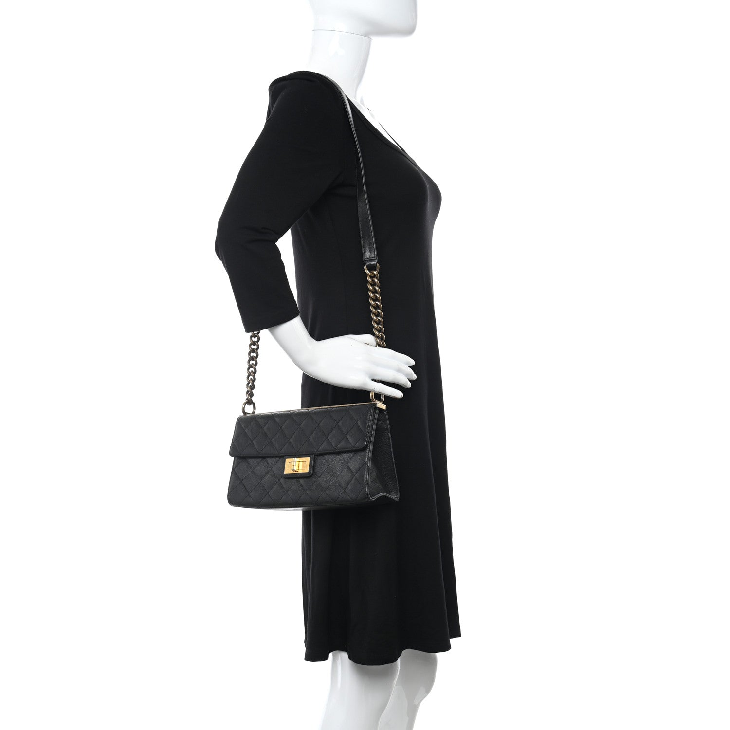 Chanel Goatskin Quilted Rita Flap Black 2 of 12