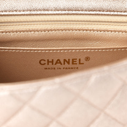 Chanel Metallic Lambskin Quilted Mini Square Flap Gold 8 of 11