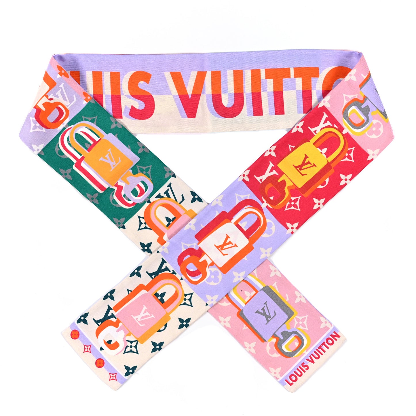 Silk LV Unlocked Bandeau Pink