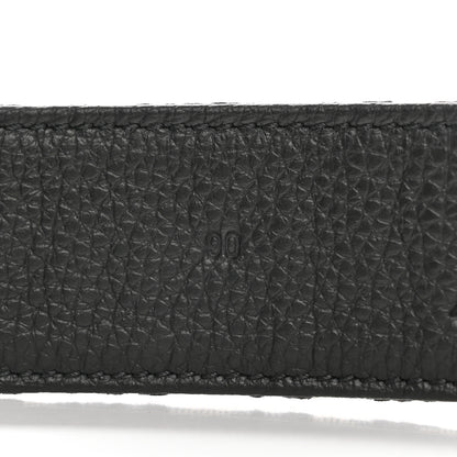Christian Dior Oblique 35mm Belt 90 36 Beige Black 4 of 7