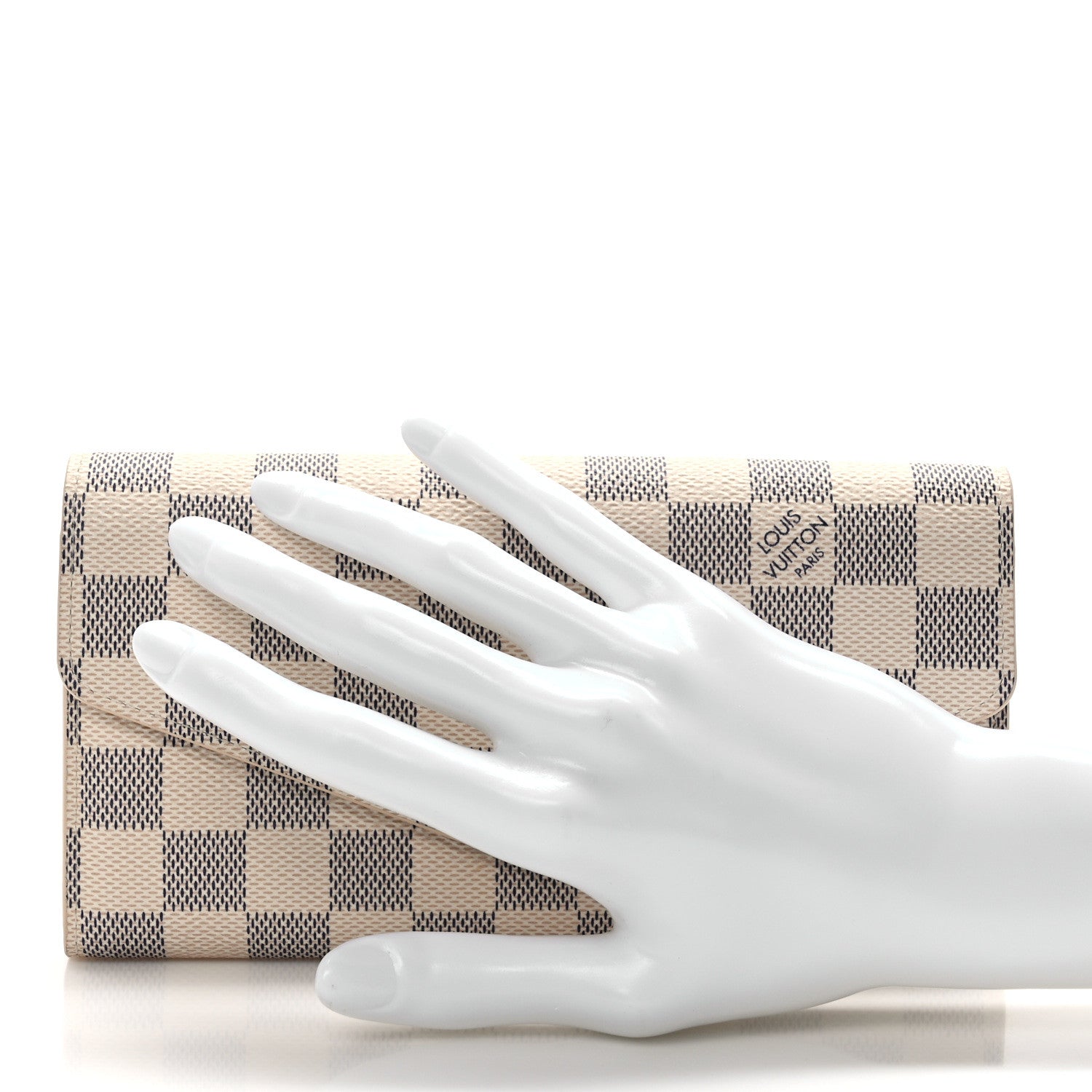Louis Vuitton Damier Azur Sarah Wallet NM 2 of 9