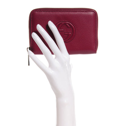 Gucci Calfskin Soho Compact Wallet Bordeaux 2 of 7