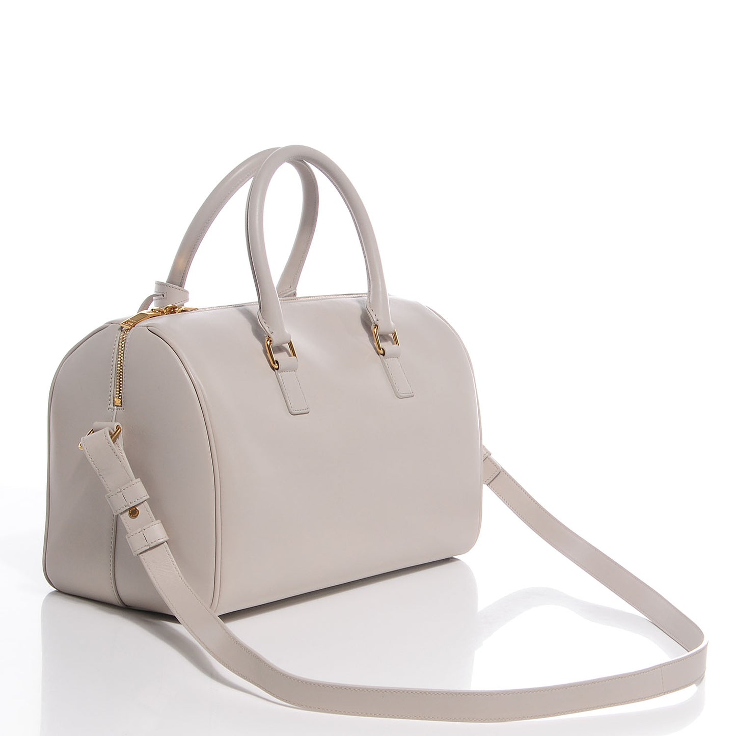 Calfskin Classic Duffle 6 Dove White