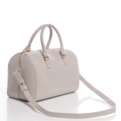 Saint Laurent Calfskin Classic Duffle 6 Dove White 3 of 7