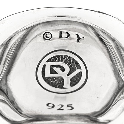 David Yurman Sterling Silver Black Diamond Streamline Signet Ring 61 9.5 4 of 4