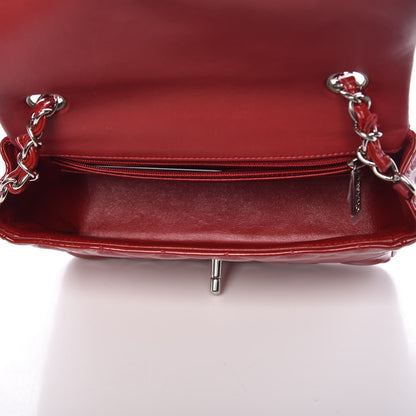 Chanel Patent Calfskin Quilted Mini Rectangular Flap Red 5 of 8