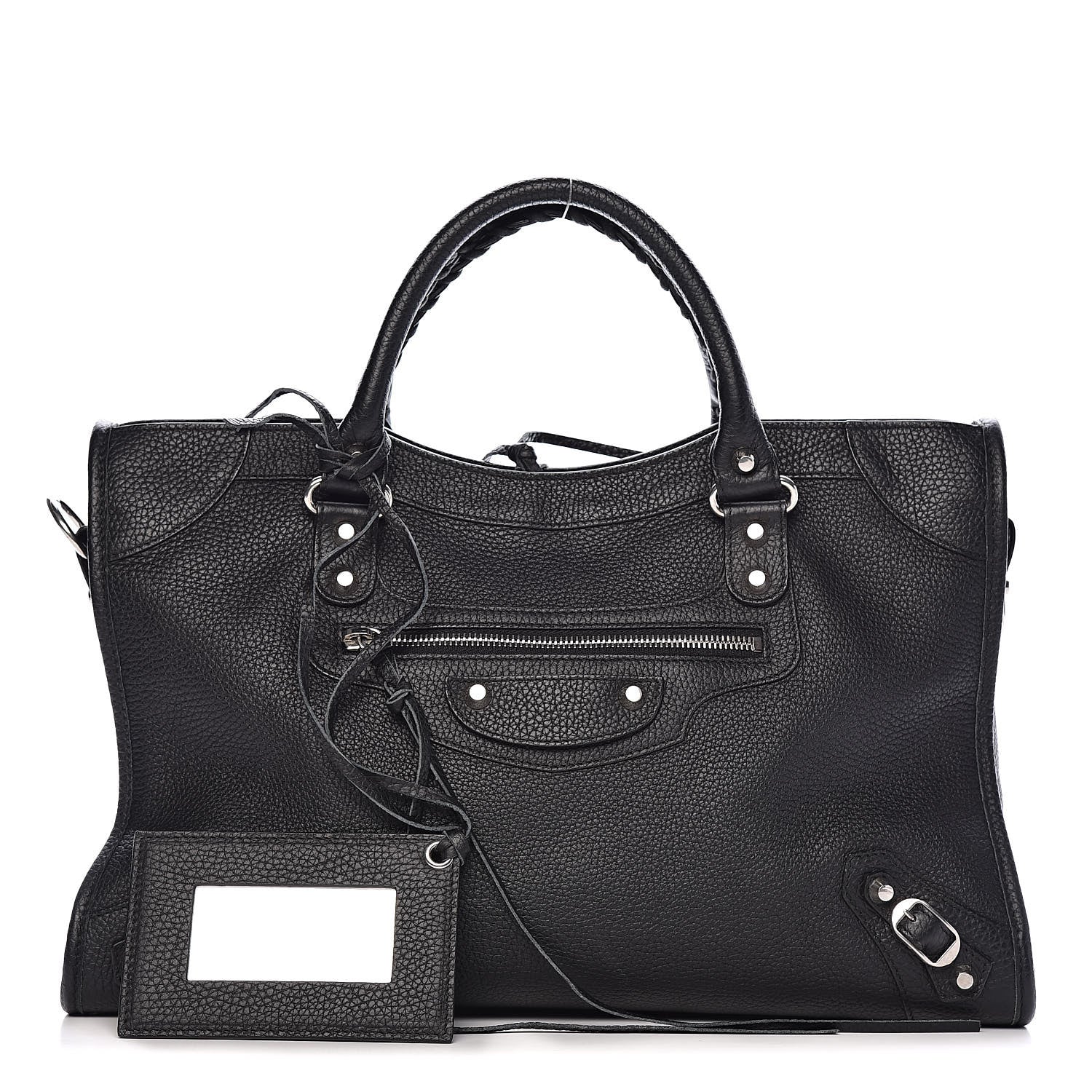 Balenciaga Vibrato Calfskin Classic Silver Hardware City Black 1 of 10