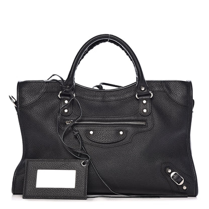 Balenciaga Vibrato Calfskin Classic Silver Hardware City Black 1 of 10