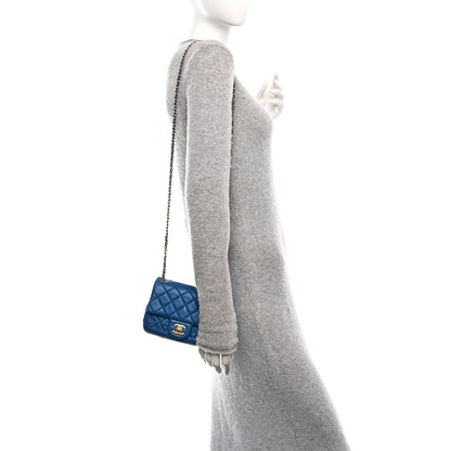 Chanel Lambskin Quilted Mini Pearl Crush Flap Blue 2 of 11