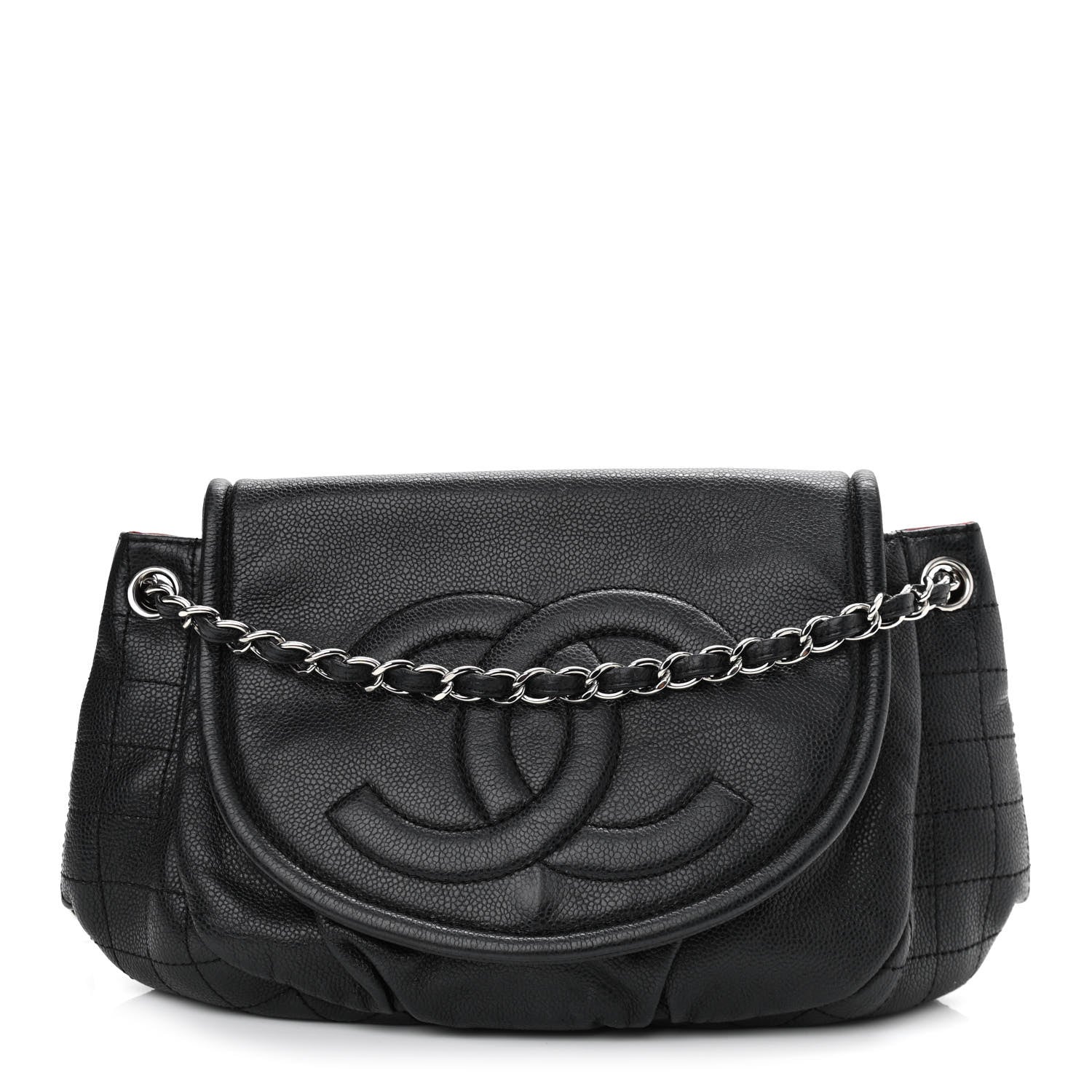 Chanel Caviar Half Moon Large Flap Black 1 of 13