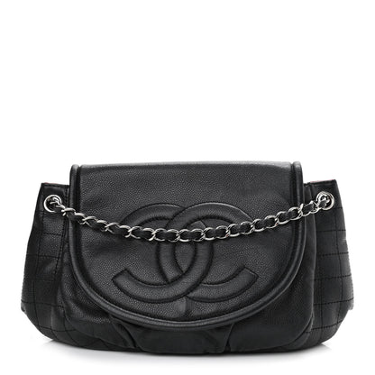 Chanel Caviar Half Moon Large Flap Black 1 of 13