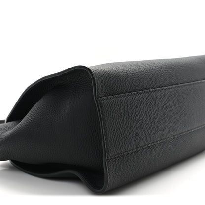 The Row Matte Grained Calfskin Marlo 14 Black 8 of 9