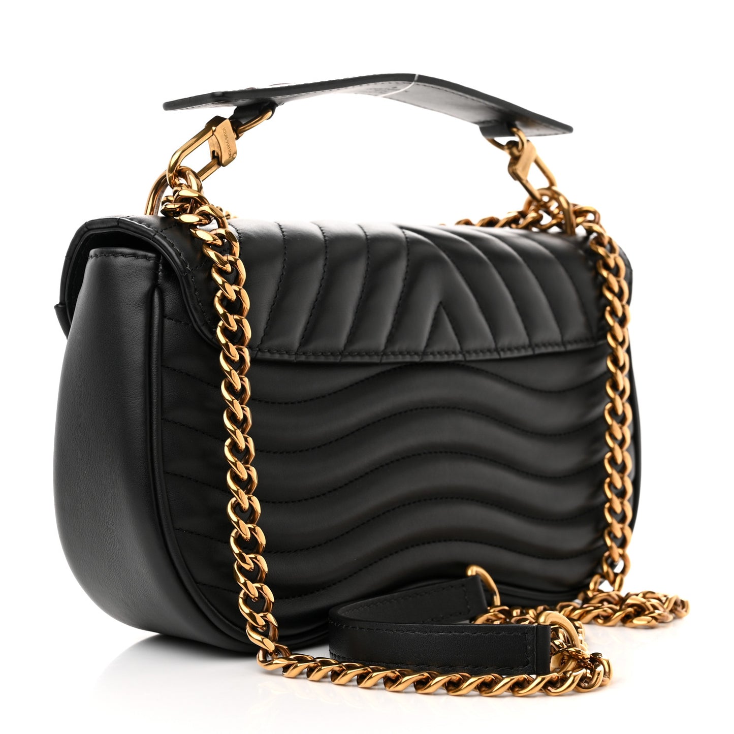 Calfskin New Wave Chain MM Black