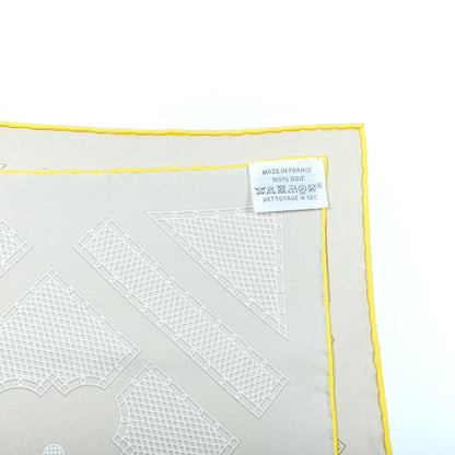 Hermes Silk Gavroche Sellier Pocket Square Scarf 3 of 3
