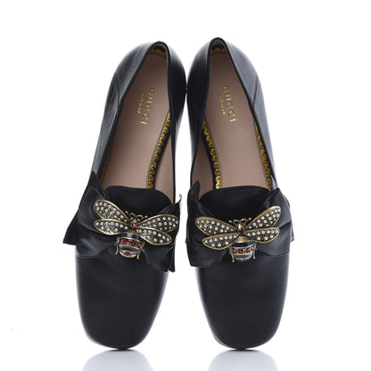 Gucci Nappa Queen Margaret Loafers 37.5 Black 5 of 9
