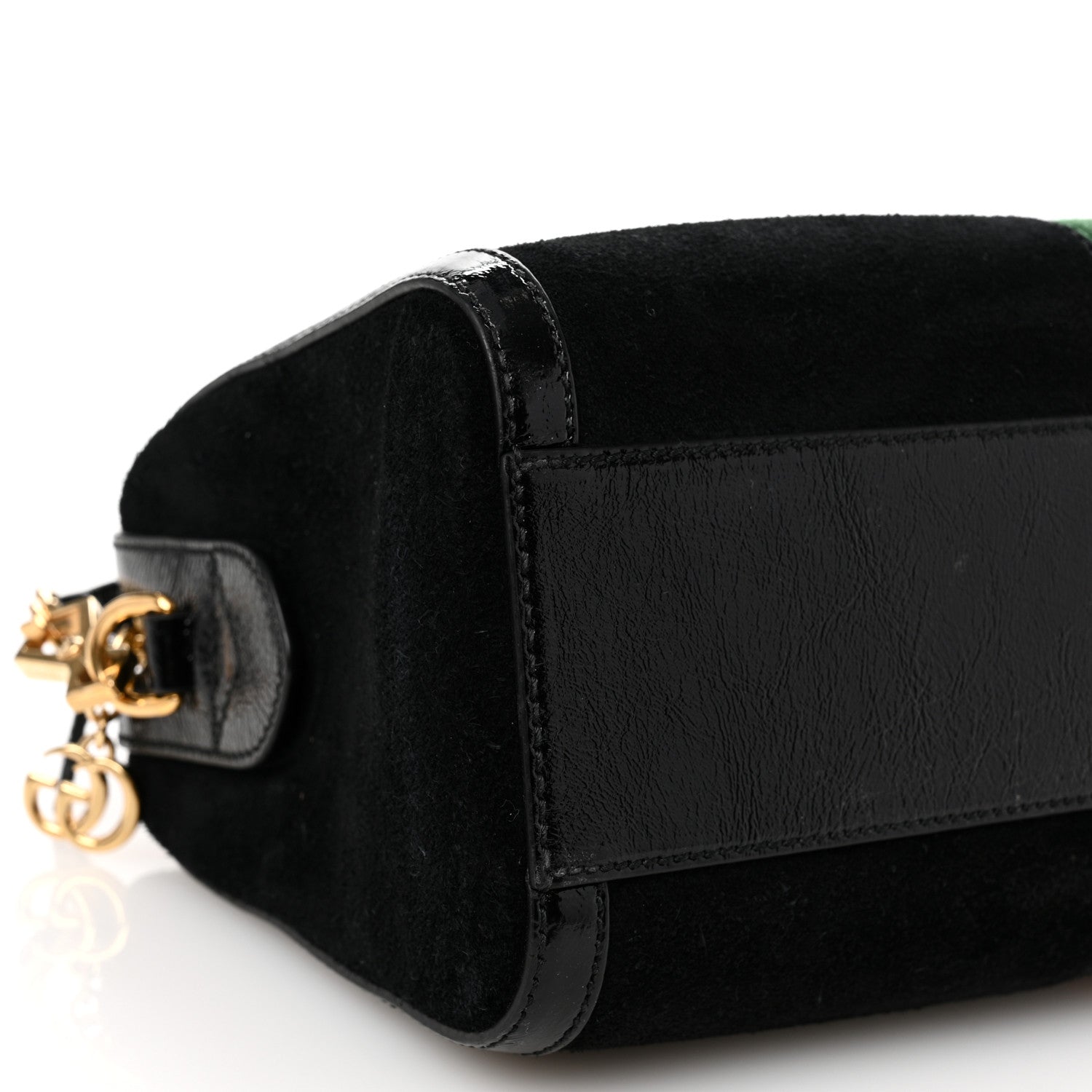 Gucci Suede Patent GG Web Medium Ophidia Boston Black 9 of 10