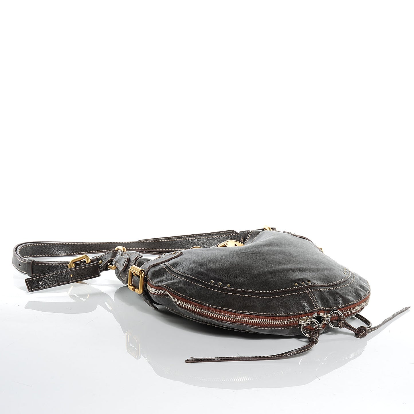 Leather Paddington Hobo Brown