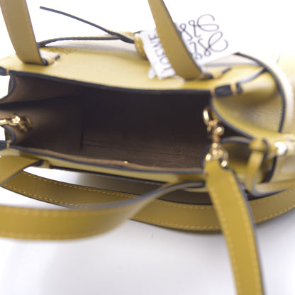 Loewe Calfskin Mini Gate Tote Ochre 5 of 11