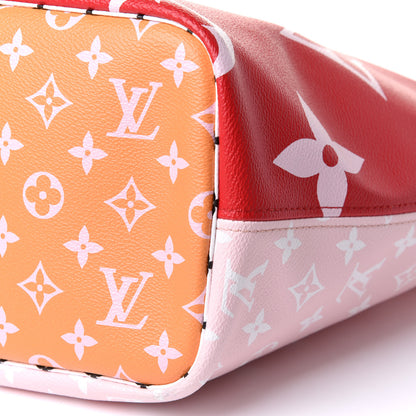 Louis Vuitton Monogram Giant Neverfull MM Rouge 10 of 11