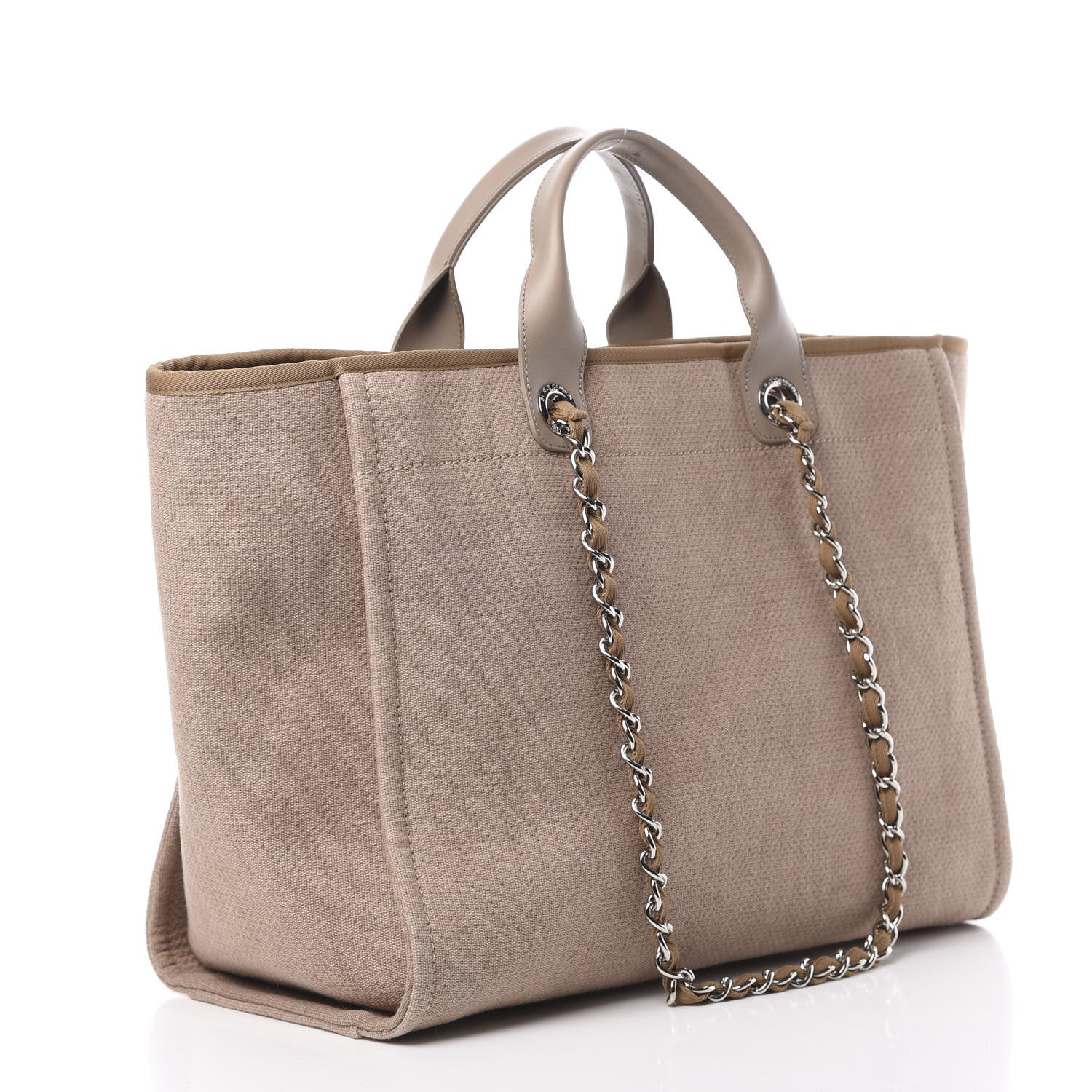 Chanel Canvas Medium Deauville Tote Ecru 4 of 13