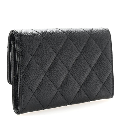 Chanel Caviar Quilted Flap Card Holder Black 3 of 8