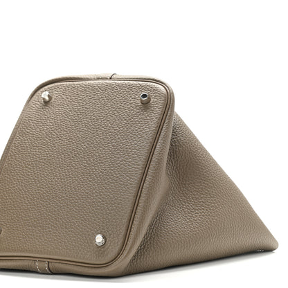 Hermes Taurillon Clemence Picotin Lock 22 MM Etoupe 10 of 10