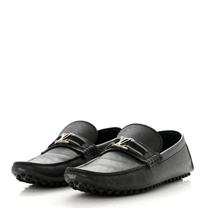 Louis Vuitton Taiga Hockenheim Moccasin Loafers 8.5 Black 3 of 10