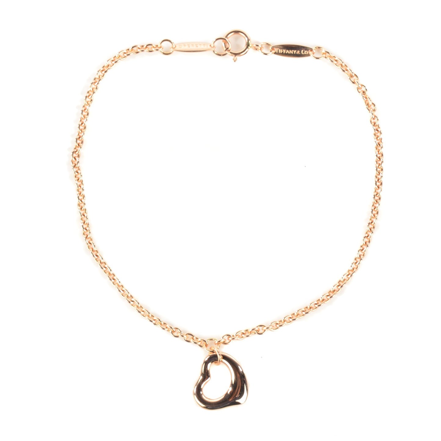 18K Rose Gold Elsa Peretti Open Heart Bracelet