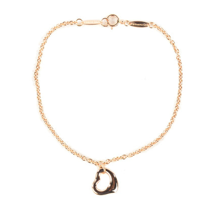 Tiffany 18K Rose Gold Elsa Peretti Open Heart Bracelet 1 of 5