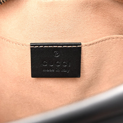 Gucci Calfskin Matelasse Small GG Marmont Chain Shoulder Bag Black 6 of 10