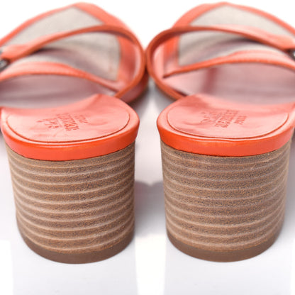 Hermes Calfskin Canvas Buckle Sandals 36.5 12 of 12