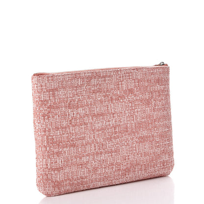 Chanel Canvas Small Deauville Pouch Pink 3 of 8
