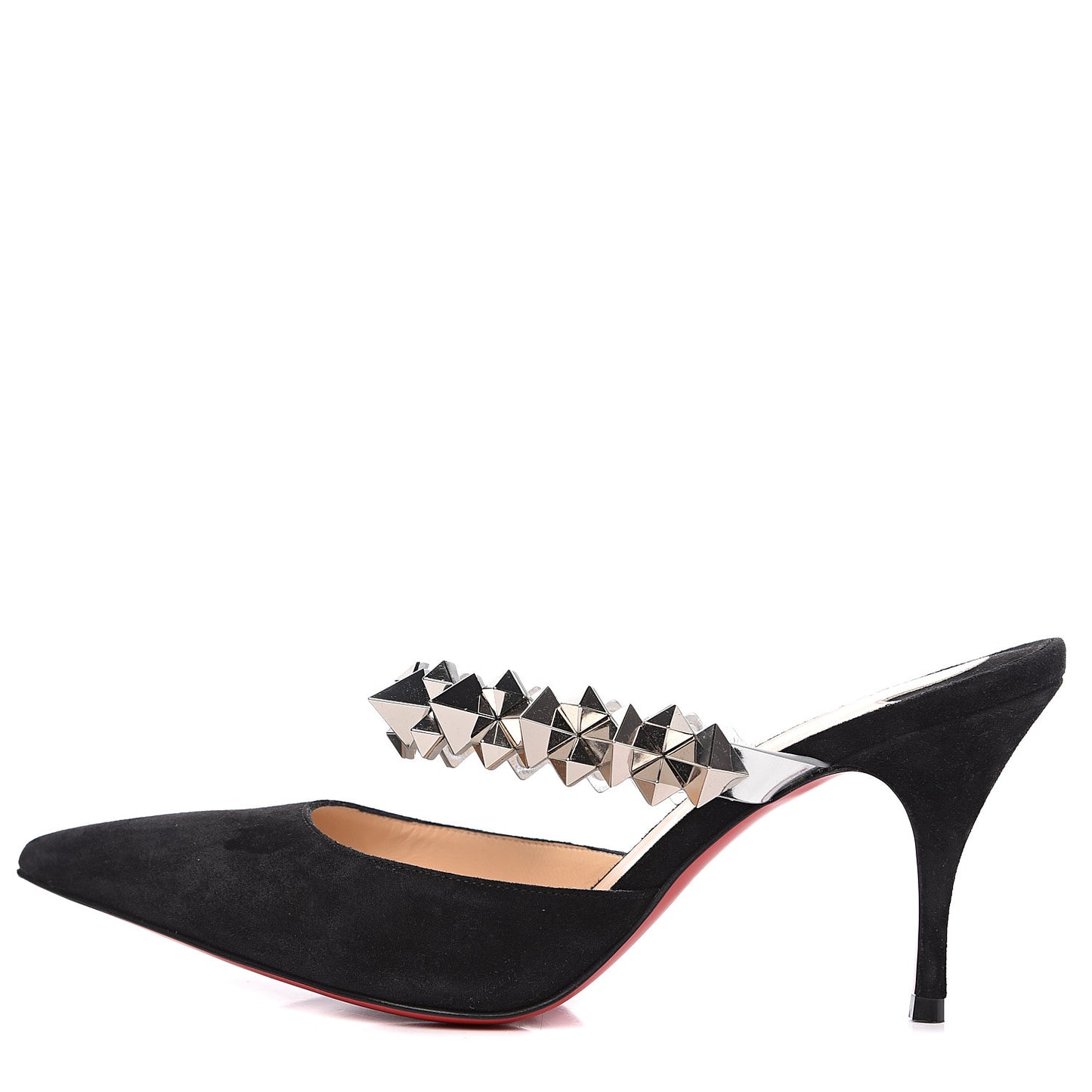 Veau Velours Specchio Planet Choc 80 Mule 35 Black