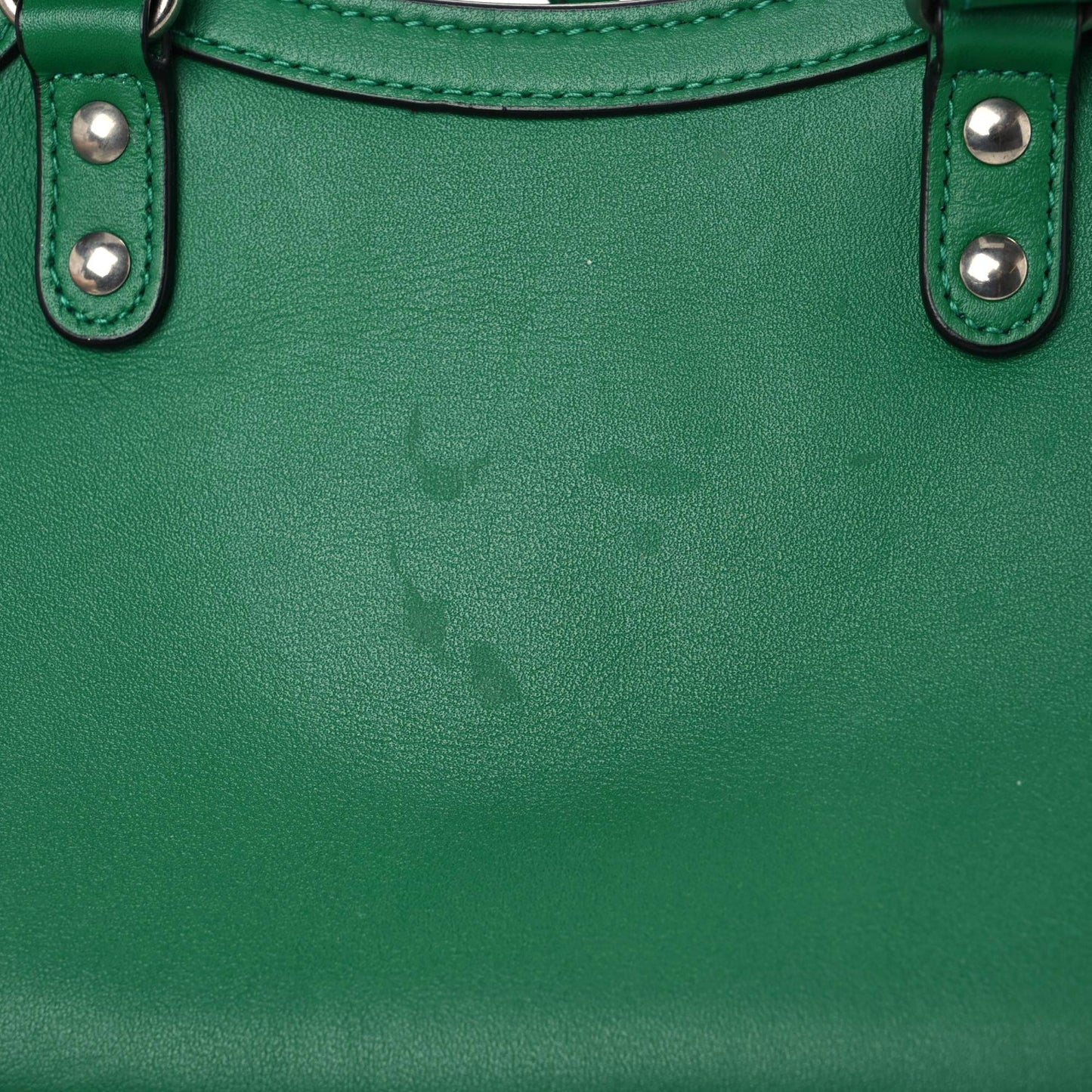 Smooth Calfskin Neo Classic Silver Hardware Mini City Grass Green